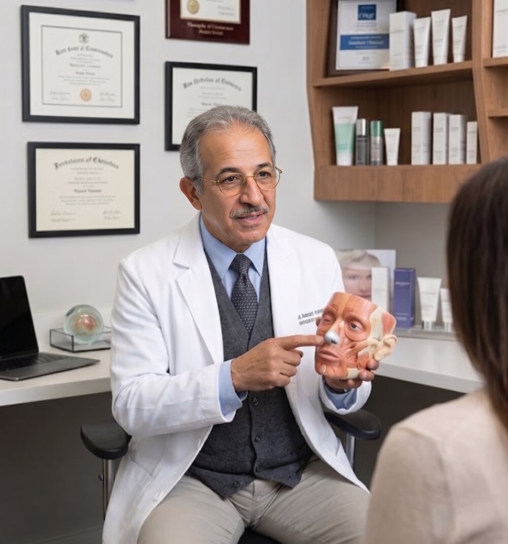 Dr Jassim Daood in consultation at the Bankstown clinic
